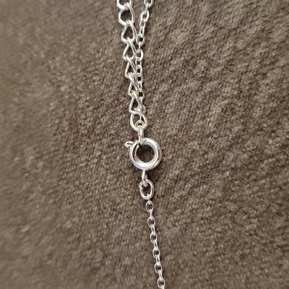 3/$30 Silvertone Initial D Monogram Silver Plated Chain Necklace - Picture 5 of 7